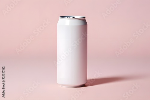 White can standing upright on soft pastel pink background.