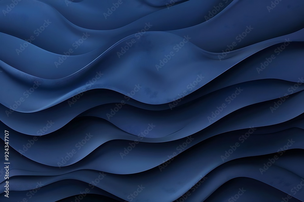 Abstract Blue 3D Wavy Background Abstract Blue 3D Wavy Background