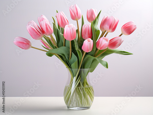 Wallpaper Mural Exceptional tulip in vase spring wallpaper Torontodigital.ca