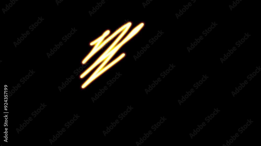 Glowing Neon Scribble FX animation with Square and Circle motion featuring short scribble lines. Glowing Neon Scribble FX animation with Square and Circle motion featuring short scribble lines.