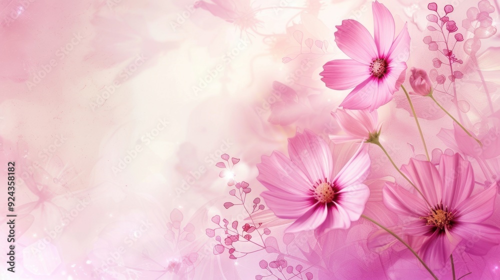 Chic Pink Girly Background. Fashionable backgrounds for girls high detailed plain background concept