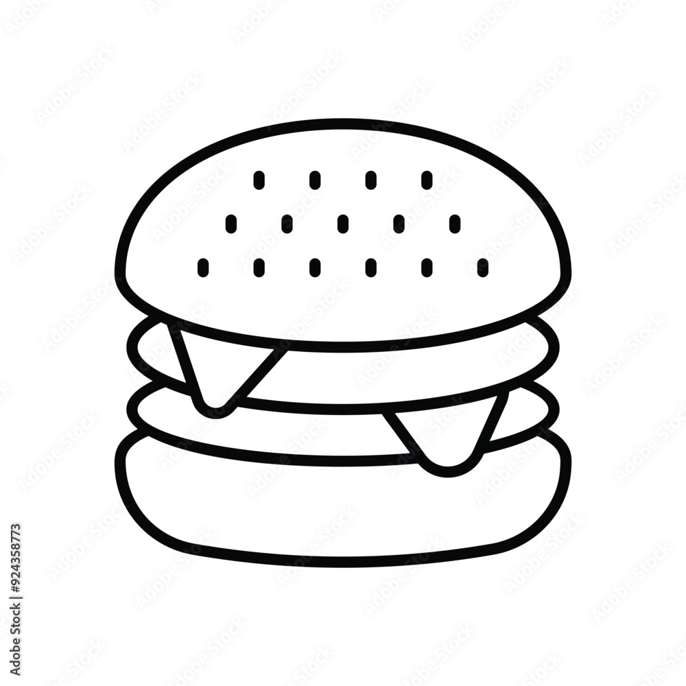Burger vector icon Burger vector icon