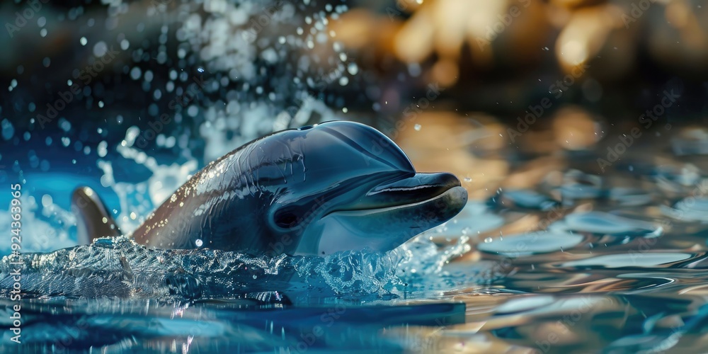 Obraz premium Dolphins Captured in the Photo The Most Captivating Moments