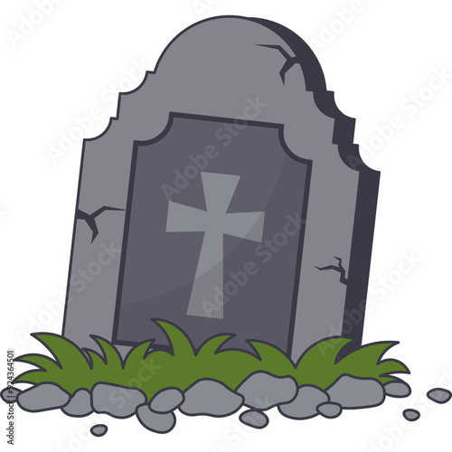 Halloween Tombstone Illustration