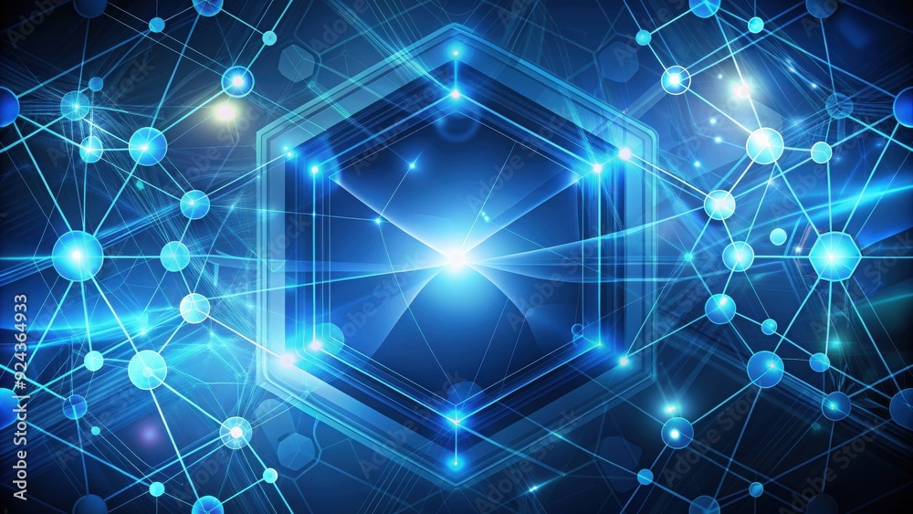 Blue abstract futuristic geometric poly technology background. Science and technology, futuristic, abstract, geometric, poly Blue abstract futuristic geometric poly technology background. Science and technology, futuristic, abstract, geometric, poly