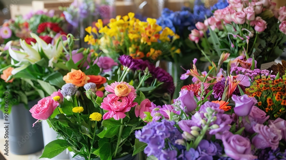 A flower arranging class A flower arranging class