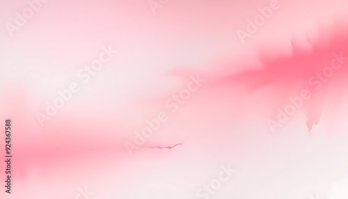 Pink and red watercolor painting with a pink background, Created With Generative AI