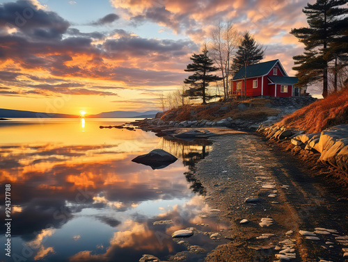 Incredible Digital art isolated house