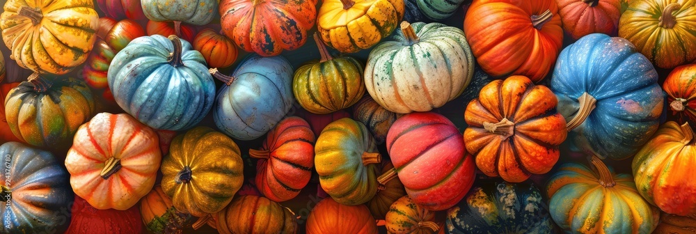 Autumn Celebration Vibes with a Pile of Vibrant Pumpkins for Halloween Autumn Celebration Vibes with a Pile of Vibrant Pumpkins for Halloween