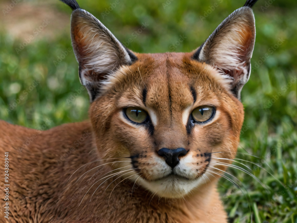 Fototapeta premium closed up caracal