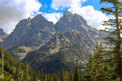 Majestic Mountain Peaks in Grand Teton National Park