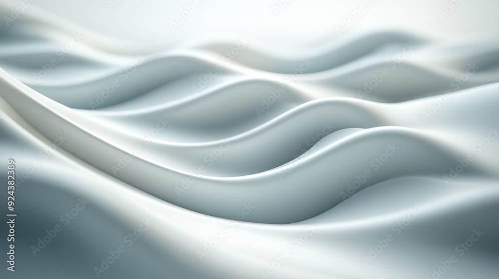 Abstract white waves, flowing and undulating in a smooth, organic pattern. The image is a minimalist design, perfect for backgrounds or design elements. Abstract white waves, flowing and undulating in a smooth, organic pattern. The image is a minimalist design, perfect for backgrounds or design elements.