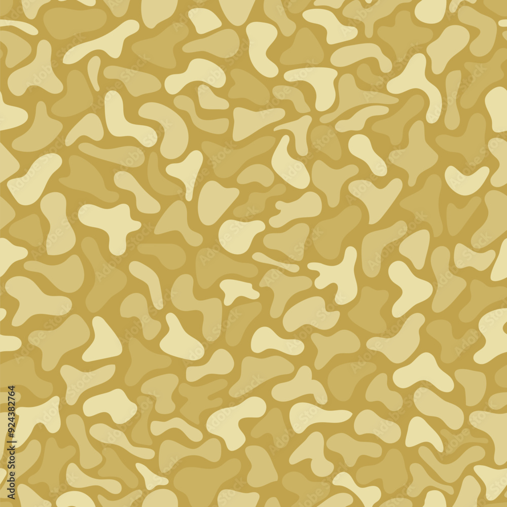 chaotic shapes. vector seamless pattern. sandy brown repetitive background. fabric swatch. wrapping paper. decorative art. continuous design template for textile, home decor, linen