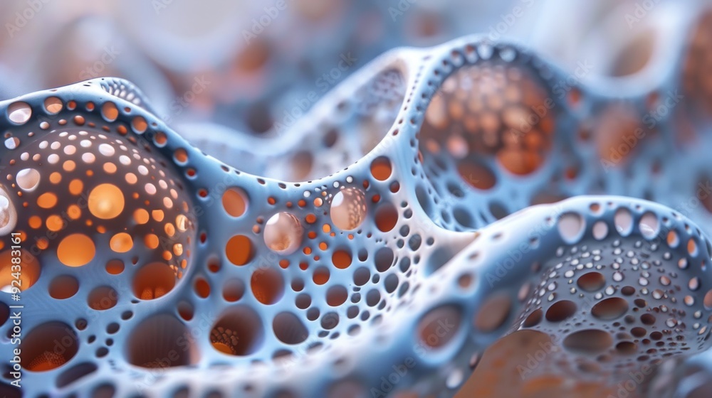 Abstract blue and orange bubble texture. Abstract blue and orange bubble texture.