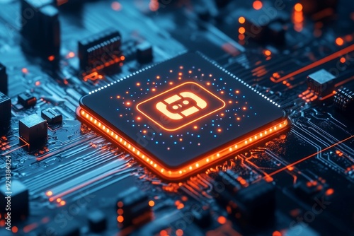 IoT Internet of Things, E-commerce concept. Woman using mobile phone and laptop computer connecting the internet networking, digital marketing, online, Generative AI