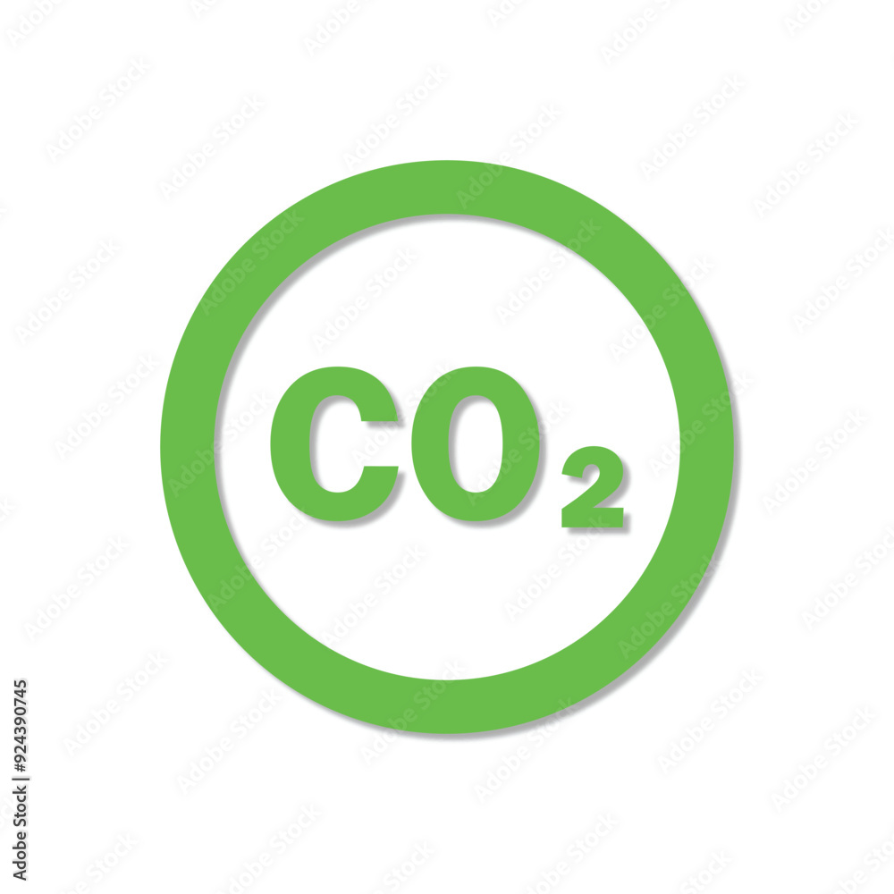 carbon dioxide CO2, on white background, Eps10 carbon dioxide CO2, on white background, Eps10