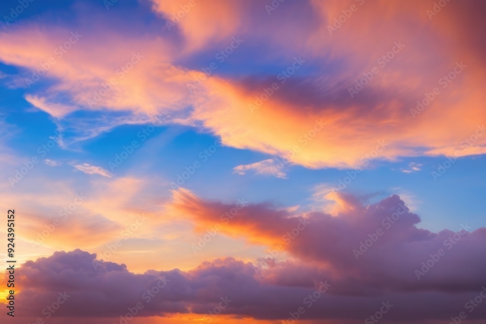 Cloudy sky at the sunset Cloudy sky at the sunset