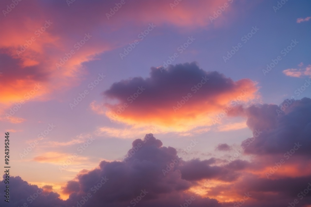 Cloudy sky at the sunset Cloudy sky at the sunset