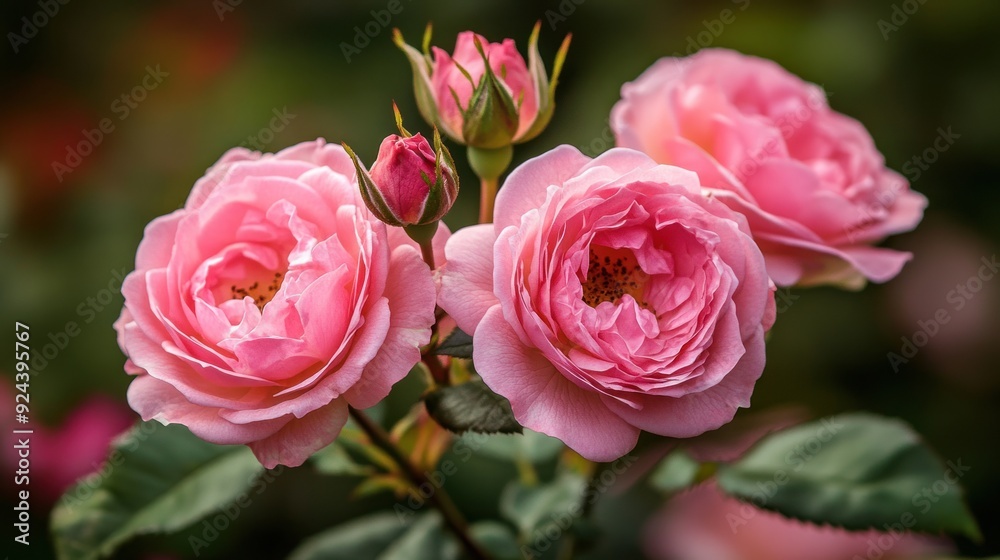 Blooming Pink Roses Blooming Pink Roses