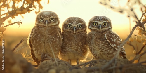 Decision making dilemma of three juvenile burrowing owls