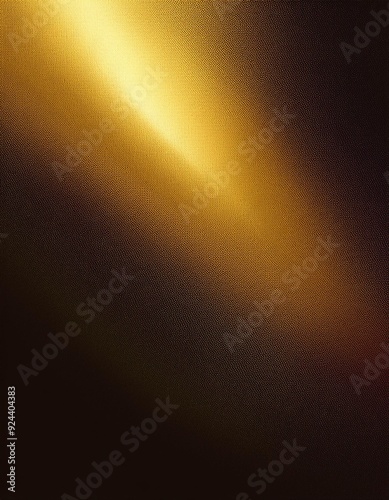 Abstract Shine: Gold Light with Grainy Grunge Texture