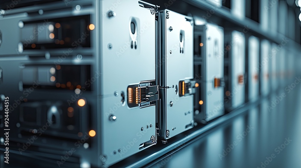 Data Storage Solutions. HDD hard drives for data storage arranged side by side. Data Storage Solutions. HDD hard drives for data storage arranged side by side.