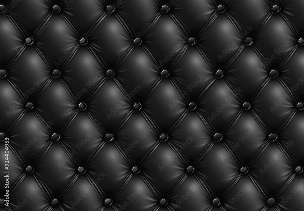 Black leather background with the texture of a chesterfield Black leather background with the texture of a chesterfield