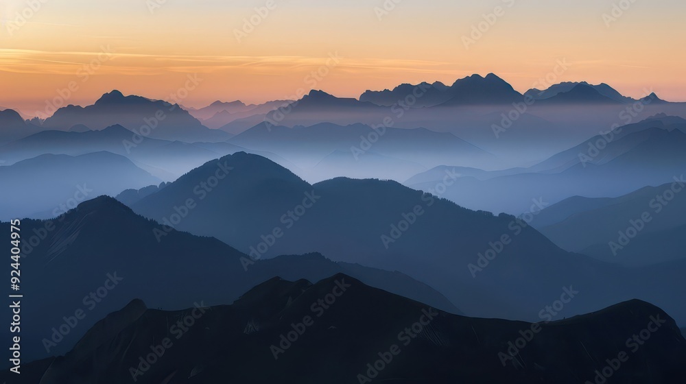 Majestic mountain range during sunrise, dramatic lighting with deep shadows, crisp and clear sky, no human presence Majestic mountain range during sunrise, dramatic lighting with deep shadows, crisp and clear sky, no human presence
