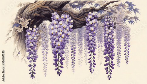  浮世絵（Ukiyoe）／藤