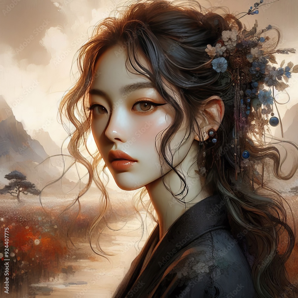painting abstract background, unique design, wallpaper

