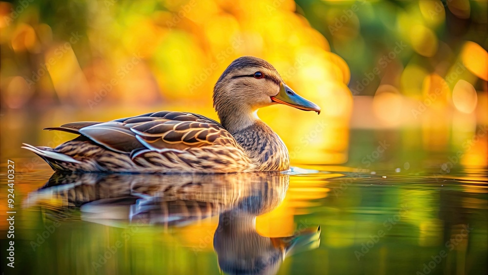 A cute duck gracefully floating on calm water , duck, water, bird, wildlife, tranquil, peaceful, serene, nature, pond, reflection A cute duck gracefully floating on calm water , duck, water, bird, wildlife, tranquil, peaceful, serene, nature, pond, reflection