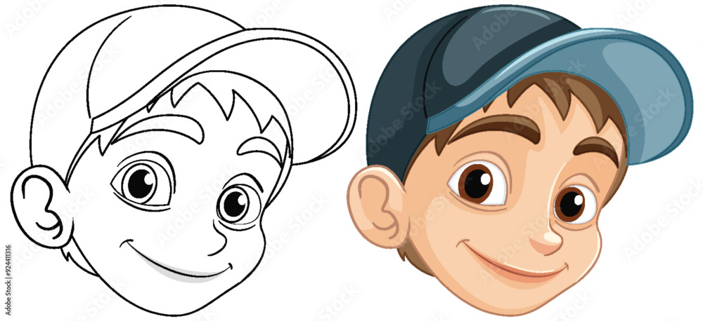 Smiling Boy in a Cap Smiling Boy in a Cap