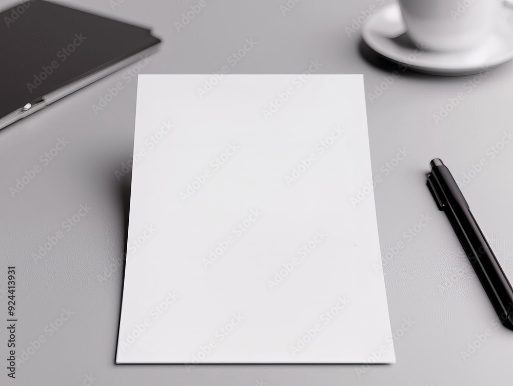 Blank mock up of a digital resume layout Blank mock up of a digital resume layout