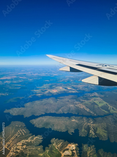 view from airplane window