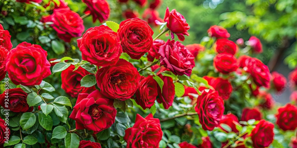 Red roses bush with vibrant red blooms and lush green leaves, flowers, red, roses, bush, garden, petals, blooming, nature Red roses bush with vibrant red blooms and lush green leaves, flowers, red, roses, bush, garden, petals, blooming, nature