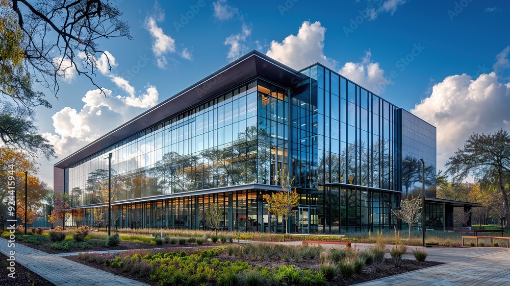 Modern Glass Facade Building Modern Glass Facade Building