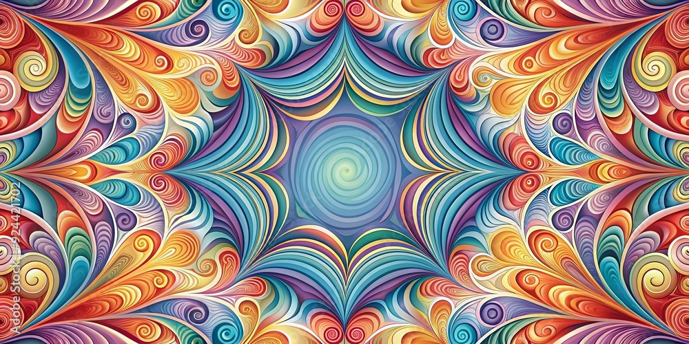 Harmonious abstract pattern design with swirling shapes on background Harmonious abstract pattern design with swirling shapes on background