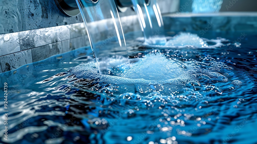 An inside view of a hot tub filtration system which makes sure the water is always pure