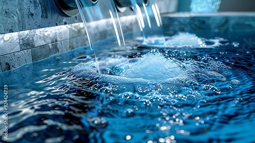 An inside view of a hot tub filtration system which makes sure the water is always pure