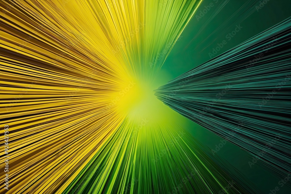 Obraz premium A Vivid Gradient Void from Golden Yellow to Deep Forest Green in a Bold Avant-Garde Style