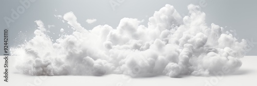 Ethereal Visions of Creativity: A Fluffy Cloud Collection on White, Inspiring Imagination and Innovation in a Pure Setting