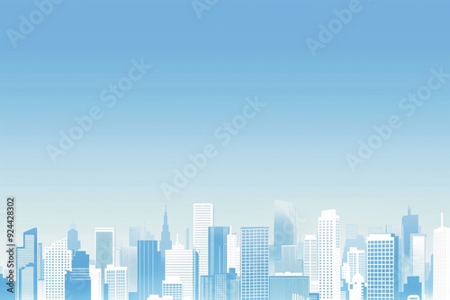 background with the image of a metropolis in blue tones 