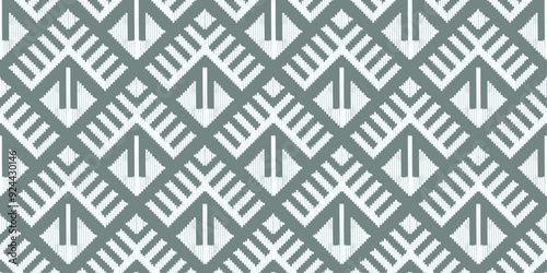 White abstract square ikat pattern design for background decorations, textile or fabric prints, pillowcases, cushion covers, and other digital prints.