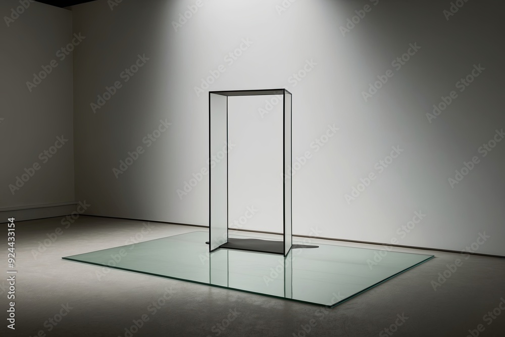 Gentle Shadow Form Outline Unveiled on a Clear Tableau Gentle Shadow Form Outline Unveiled on a Clear Tableau