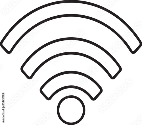 Wifi Icon Vector image illustration