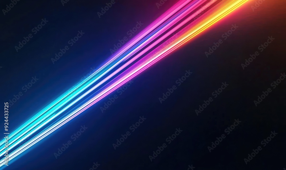Abstract Neon Light Rays in a Dynamic Speed Burst Abstract Neon Light Rays in a Dynamic Speed Burst