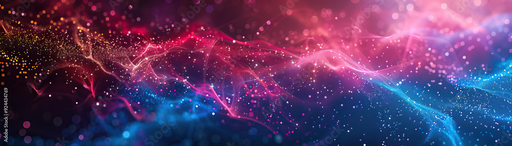 Abstract cosmic fluid art with vibrant colors modern artistic design creative expression dynamic patterns