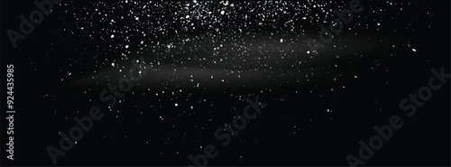 Falling snowflakes vector snowfall illustration background