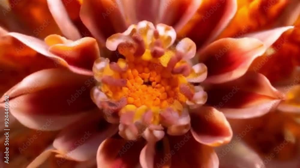 3D flower Animals are vibrant, colorful, close-up, and iridescent character with garden on a Nature Background Animation.