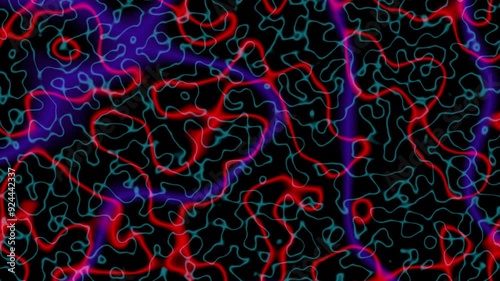 Wallpaper Mural colorful neon light lines animated background video Torontodigital.ca